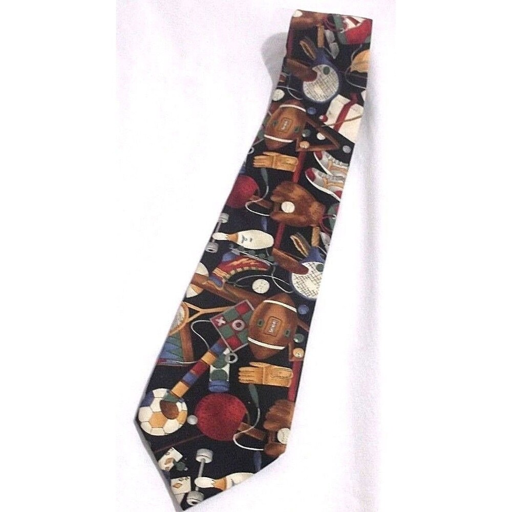 Football Golf  Man Tie Pattern Beans McGee Tie Game 100% Cotton Made In U.S.A